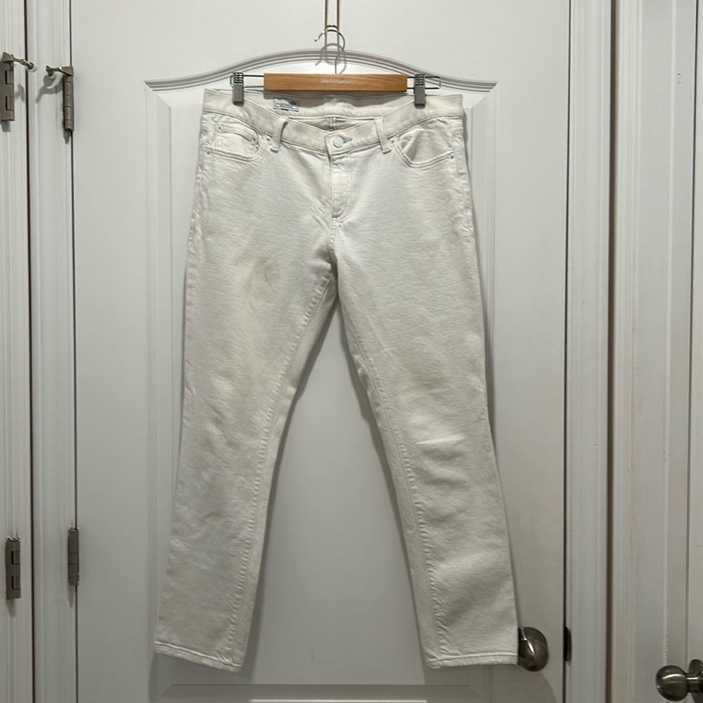 Girlfriend Gap Off White Jeans Size 29r Cotton